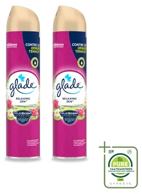 Zdjęcie produktu dla 2 sztuki sprayu do pomieszczeń Glade Relaxing Zen - 300 ml - opakowanie zbiorcze