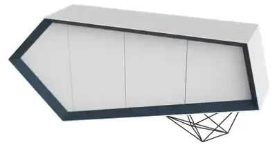 Image de Sideboard Commode Armoire Bureau Meuble de bureau Aménagement Nouveau Blanc