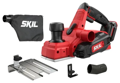 Immagine prodotto di SKIL 3980 CA Akku-Hobel (18V, beidseitige Spanauslässe, Tiefeneinstellknopf)