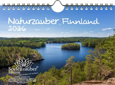Produktbild von Naturzauber Finnland DIN A5 Kalender für 2026 Natur Reise Land Urlaub - Seelenzauber