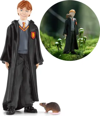 Obrázek produktu pro Schleich Harry Potter - Ron Weasley a Scabbers, figurka pro děti 6+