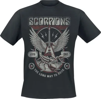 Produktbild von Scorpions T-Shirt Herren Long Way To Rock schwarz M