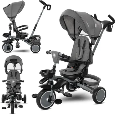 Produktbild von Lorelli Freccia 5-in-1 Dreirad – klappbar, 360° Sitz, Schiebestange, Verdeck, EVA-Räder, Free-Wheel, ab 9 Monaten bis 5 Jahre, bis 22 kg