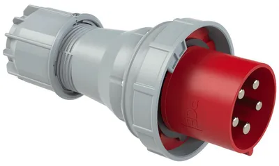 Obrázek produktu pro Přenosná zástrčka PCE 125 A, 5pólová, 400 V, 6 h, IP66/67, 045-6