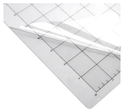 Produktbild von Transparente Ersatz-Schneidematte, klebend, mit Messraster, für Silhouette Cameo und Explore Plottermaschine, 3 Stück