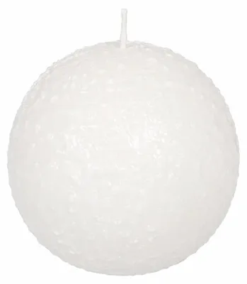 Produktbild von Weihnachtskerzen Schneeball Weiß Ø 7 cm, 4er Set