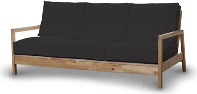 Produktbild von Dekoria Bezug für Lillberg 3-Sitzer Sofa, anthrazit, Sofahusse, Lillberg 3-Sitzer