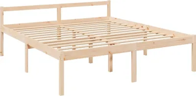 Produktbild von Cloris DesignMöbel Klassische Betten - Braun Seniorenbett 180x200cm Massivholz Kiefer Schlichtes9229225