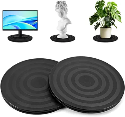 Image de 2 plateaux rotatifs noirs pour ordinateur portable