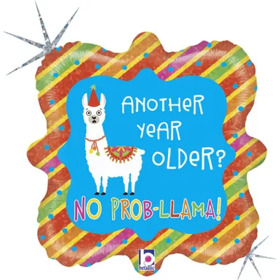 Produktbild von Folienballon Lama Party ø45cm bunter lustiger Ballon für Geburtstag