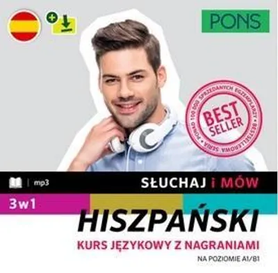 Zdjęcie produktu dla Słuchaj i mów - Hiszpański A1/B1 3w1 w.2 praca zbiorowa