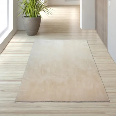 Produktbild von Teppich Shaggy  Flokati in beige Größe - 80 x 150 cm