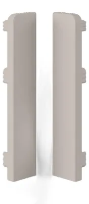 Produktbild von VILO Sempla 80 710 - Endkappen für PVC Sockelleiste - Zubehör Links & Rechts - 2 Stück - Kaschmir