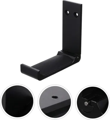 Produktbild von Jumada's - Schreibtischhaken - Haken zum Aufhängen - Kopfhörerhalter - Faltbar - Zusammenklappbar - Schwarz