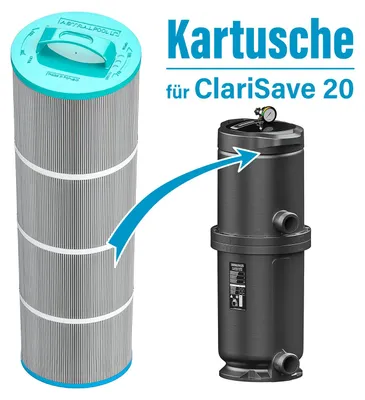 Produktbild von Astral Pool Ersatzkartusche für Kartuschenfilter ClariSave 20 (77115)