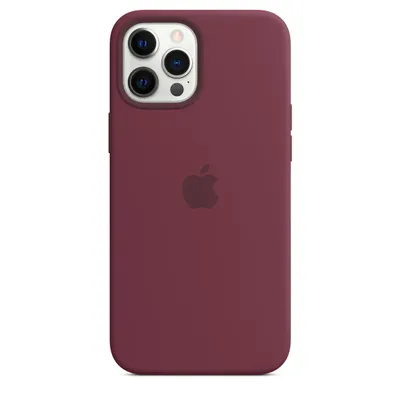 Image de Apple Silicone Backcover MagSafe pour Apple iPhone 12 Pro Max - Plum