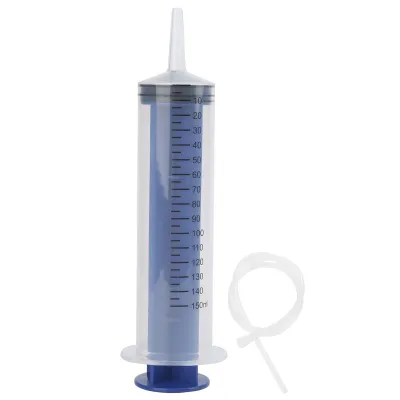 Produktbild von Kunststoffspritze mit großem Durchmesser und Schlauchkatheter zur Messung des Einwegwerkzeugs 150 ml