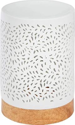 Obrázok produktu pre ONVAYA® Vonná lampa | Elektrická | Farba: krémovo biela | Aróma difuzér | Aróma lampa | Vonná nabíjačka | Moderné vonné svetlo | Model Jan