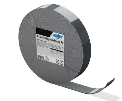 A roll of sealing tape with a label attached.
