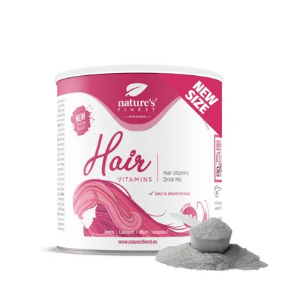 Obrázok produktu pre Hair Vitamins - Starostlivosť o Vlasy pre Ženy s Biotínom, Kolagénom, MSM práškom - 150 g