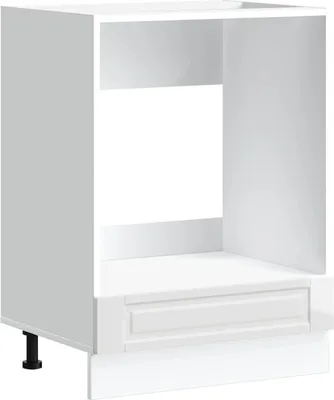 Image de vidaXL Armoire pour cuisinière Porto Blanc brillant Matériau dérivé du bois