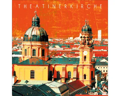 Produktbild von Glasbild München Theatinerkirche 20x20 cm