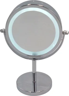 Image de Miroir cosmétique LED avec grossissement miroir de maquillage miroir de salle de bain miroir sur pied