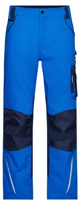 Image de James and Nicholson - Pantalon de travail pour homme LT6206 (39R) (bleu roi/marine)