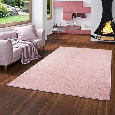 Produktbild von Hochflor Velours Teppich Luna Altrosa, Größe:270x400 cm