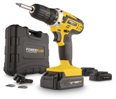 Image de Perceuse-visseuse 20 V, 35 Nm - Visseuse sans fil - 3 batteries de 1300 mAh