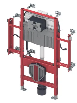 Produktbild von TECEprofil WC-Gerontomodul m. Uni-Spülk. gemäß DIN 18040-1, Bauhöhe 1120 mm