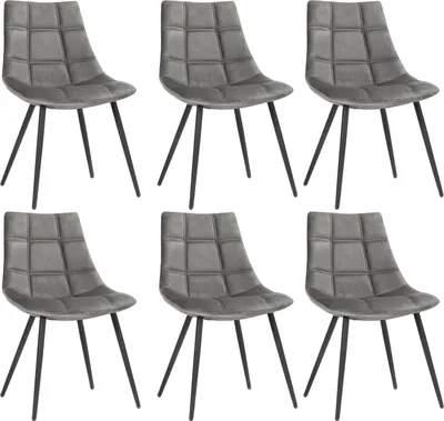 Produktbild von SONGMICS (6 St) Küchenstühle mit Metallbeinen, Polsterstühle