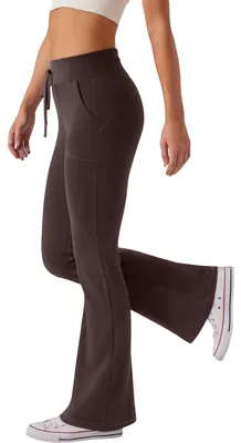 Immagine prodotto di Leggings a zampa per donna, pantaloni da yoga e da allenamento, marroni, taglia S