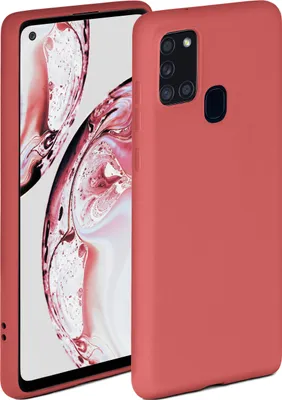 Produktbild von Soft-Case für Samsung Galaxy A21s, Farbe:Sonnenuntergangsrot