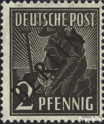 Produktbild von Briefmarken Berlin (West) 1948 Mi 1 postfrisch Schwarzaufdruck