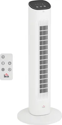 Produktbild von HOMCOM Turmventilator mit Fernbedienung 85° oszillierender 78cm Standventilator