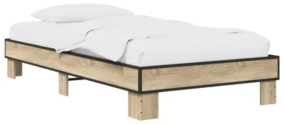 Produktbild von vidaXL Bettrahmen Sonoma-Eiche 80 x 200 cm Holzwerkstoff