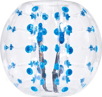 Produktbild von VEVOR Menschlicher Kollisionsball, Aufblasbar, PVC, Transparent mit blauen Punkten, 1.2m x 1.03m