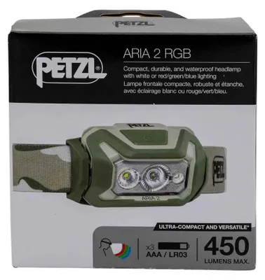 Image de Lampe frontale Petzl E070BA01 Aria 2 RGB, motif camouflage