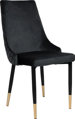 Produktbild von Vermont Velvet Stuhl in Schwarz, Glamour-Design