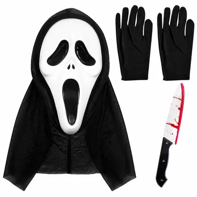 Halloween Scream Maske – Ghostface Horror Maske Unisex