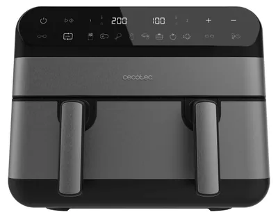 Produktbild von Cecotec Cecofry Advance 9000, Heißluftfritteuse, 9 l, 80 °C, 200 °C, Einzelbild, Schwarz, Grau