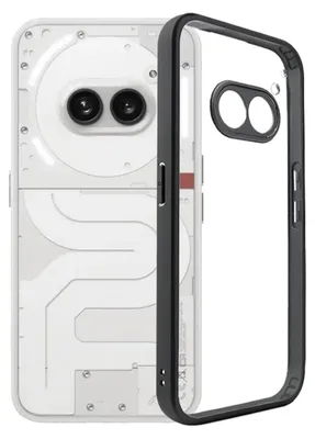 Produktbild von Für Nothing Phone 2a / Plus Frosted TPU + Transparent PC Schutz Hülle Schwarz