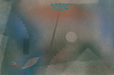 Produktbild von Paul Klee Kunstdruck Bild - Abwandernder Vogel, 1926 (80 x 120 cm)