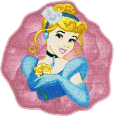 Immagine prodotto di Tappeto stampato Principessa Cenerentola, Disney rosa 67x67