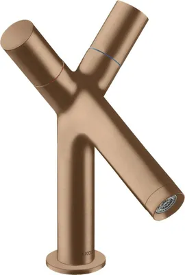 Produktbild von 2-Griff-Waschtischarmatur AXOR STARCK 80 DN 15 m ZAG 1 1/4Zoll brushed red gold brushed red gold