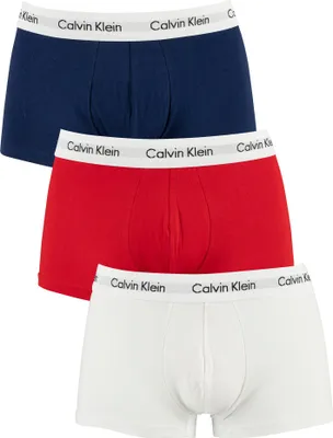 Produktbild von Calvin Klein Herren 3er Pack Low Rise Trunks, Mehrfarbig XL