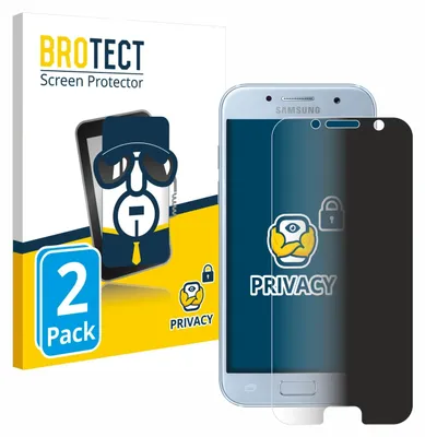 Produktbild von 2x BROTECT Sichtschutzfolie für Samsung Galaxy A5 2017 Anti-Spy Privacy Sichtschutz Blickschutz Folie Blaulicht-Schutz