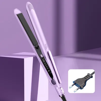 Produktbild von Glätteisen, Multifunktionaler Haarstyler, Haarglätter, Locken und Glätten, Lockengerät,  160–220 °C – Für alle Haartypen geeignet Lila 【JFB3800】