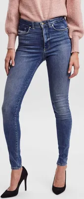 Image de Vero Moda Sophia Skinny Fit Jeans taille haute Bleu XS / 32 Femme Bleu XS